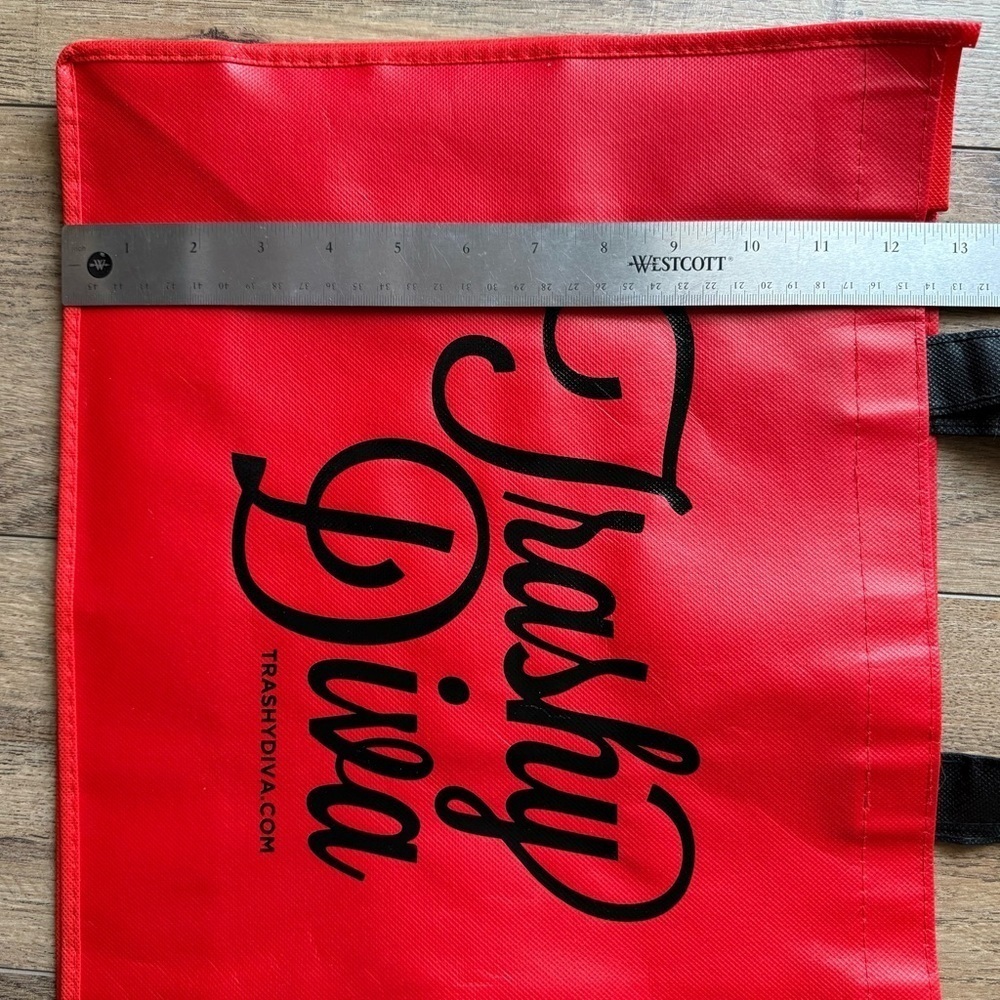 Trashy Diva~Red Shopping Tote Bag~New Orleans - Picture 4 of 5
